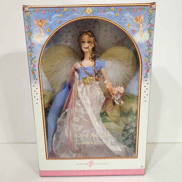 Angel Barbie 2006 Golden Angel PINK LABEL NIB J0973 - Picture 1 of 6